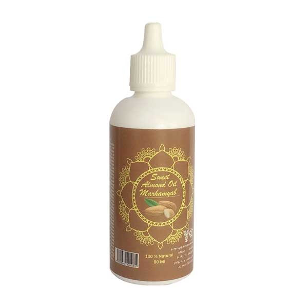 روغن تقویت کننده مو ریش و سبیل مدل بادام شیرین حجم 80 میلی لیتر