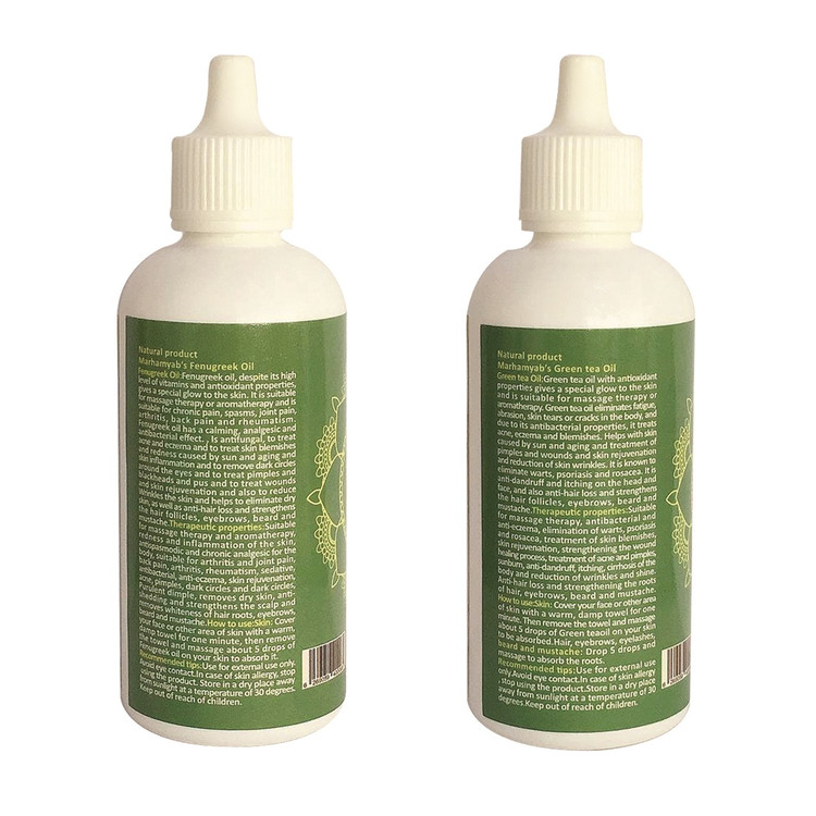 روغن تقویت کننده مو، مژه و ابرو مرهم یاب مدل شنبلیله و چای سبز حجم 80 میلی لیتر مجموعه 2 عددی main 1 1