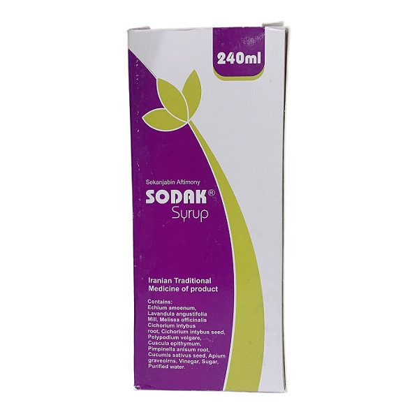 شربت تقویت کننده بدن -سکنجبین افتیمونی سوداک -240 میلی لیتر