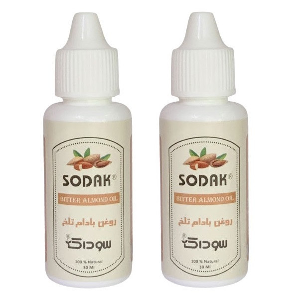 روغن بدن سوداک مدل بادام تلخ حجم 30 میلی لیتر مجموعه 2 عددی