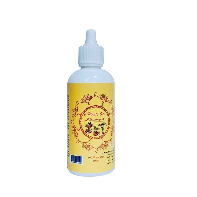 روغن طبیعی مرهم یاب مدل Six Plants Oils حجم 80 میلی لیتر