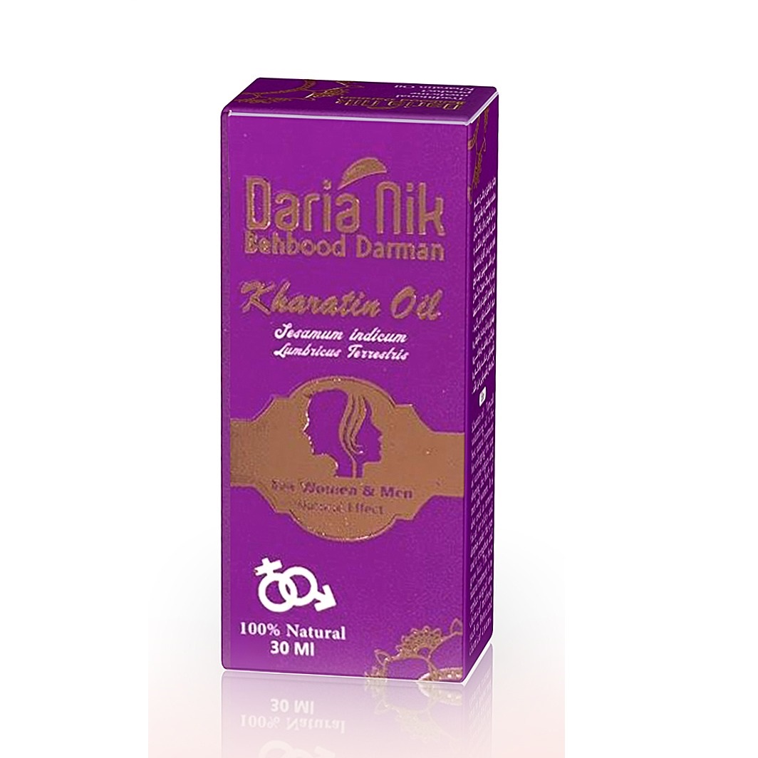 روغن حجم دهنده و سفت کننده  داریا نیک مدل kharatin Oil حجم 30 میلی لیتر