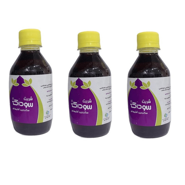 شربت تقویت بدن سکنجبین افتیمونی سوداک - 240 میلی لیتر مجموعه 3 عددی